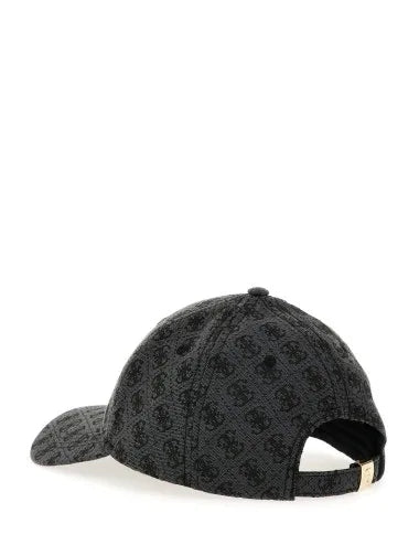 Gorra Guess Negra Con Estampado