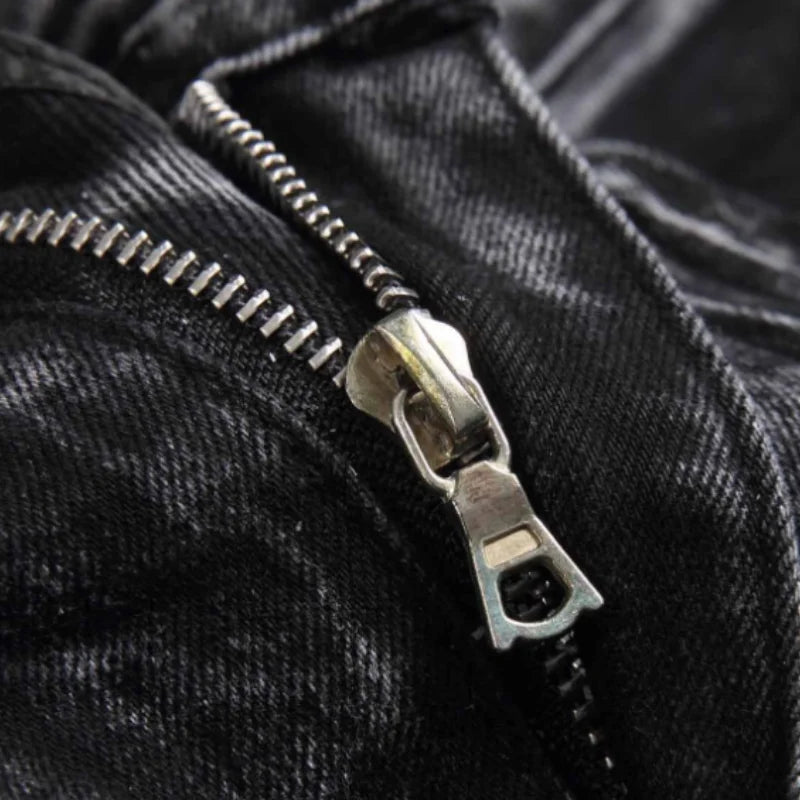 Vaquero Negro Hombre Estilo Punk