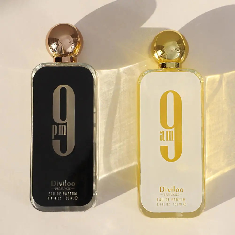 Perfume 9AM/PM de Larga Duración, Eau de Parfum y Eau de Toilette, Inspirado en Aromas Exóticos de Medio Oriente, Unisex, Fragancia para Hombres y Mujeres