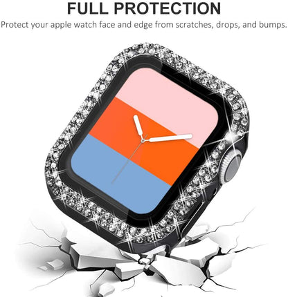 Funda Protectora Bling Para Apple Watch Series Protector Pantalla Incorporado