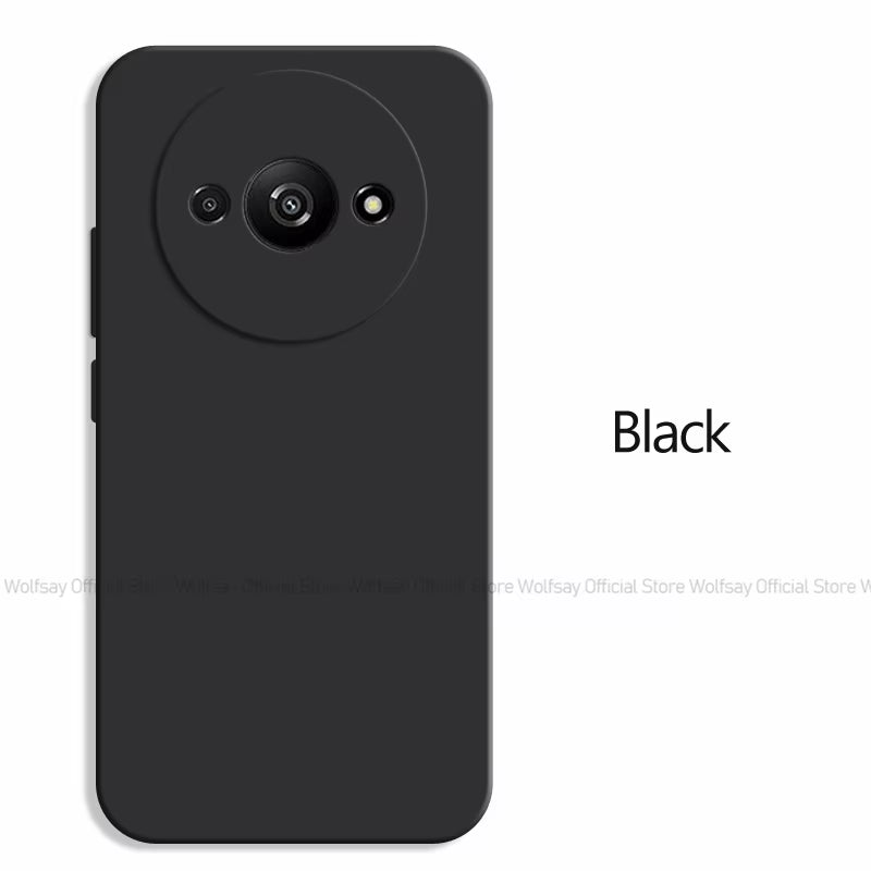 Funda for Xiaomi Redmi A3 Case for Xiaomi Redmi A3 Cover Original TPU Shockproof Liquid Silicone Protective Phone Back Cover