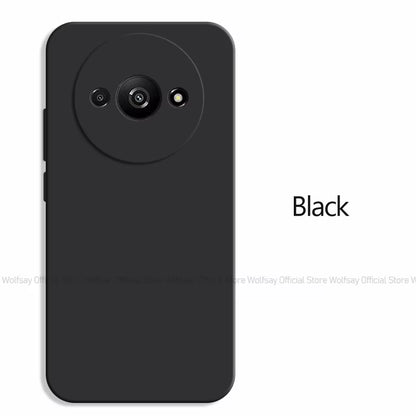 Funda for Xiaomi Redmi A3 Case for Xiaomi Redmi A3 Cover Original TPU Shockproof Liquid Silicone Protective Phone Back Cover