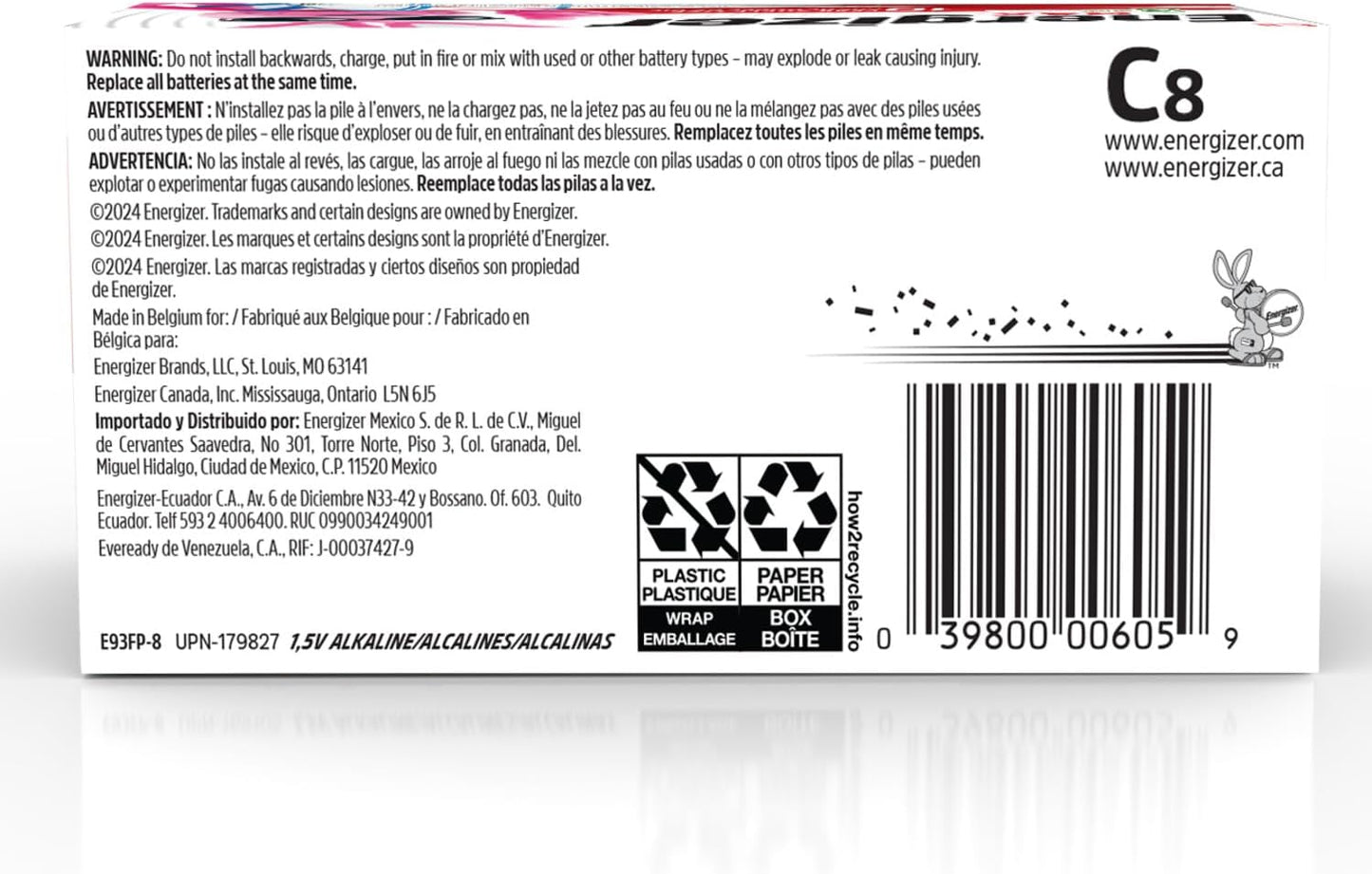 MAX C Batteries, Premium Alkaline C Cell Batteries (8 Battery Count)