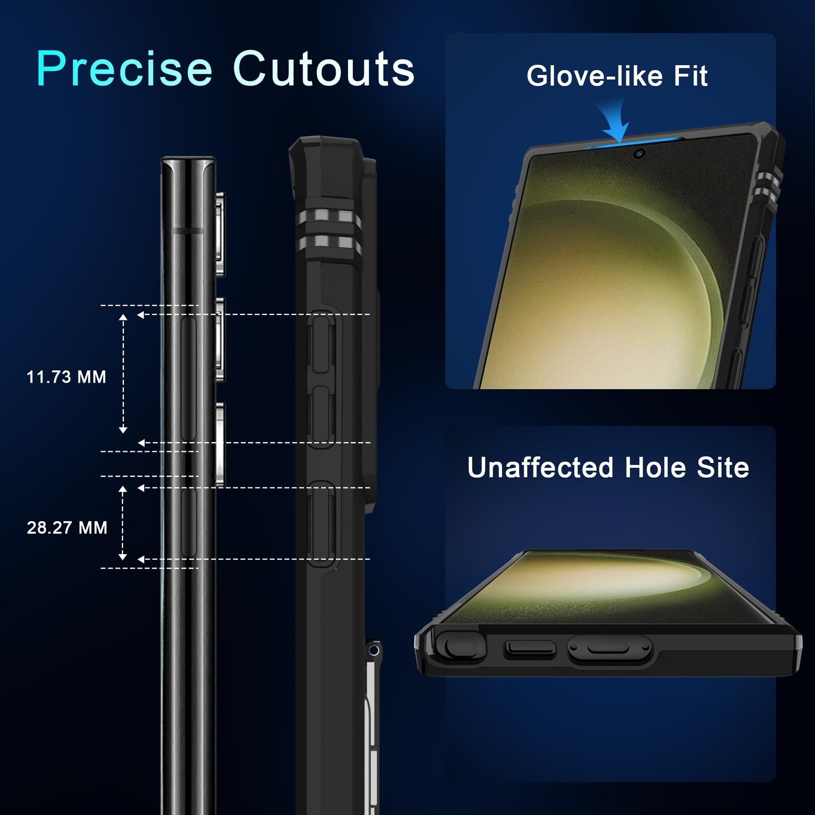 Funda Protectora a Prueba De Golpes De Grado Militar Para Galaxy S24 Ultra