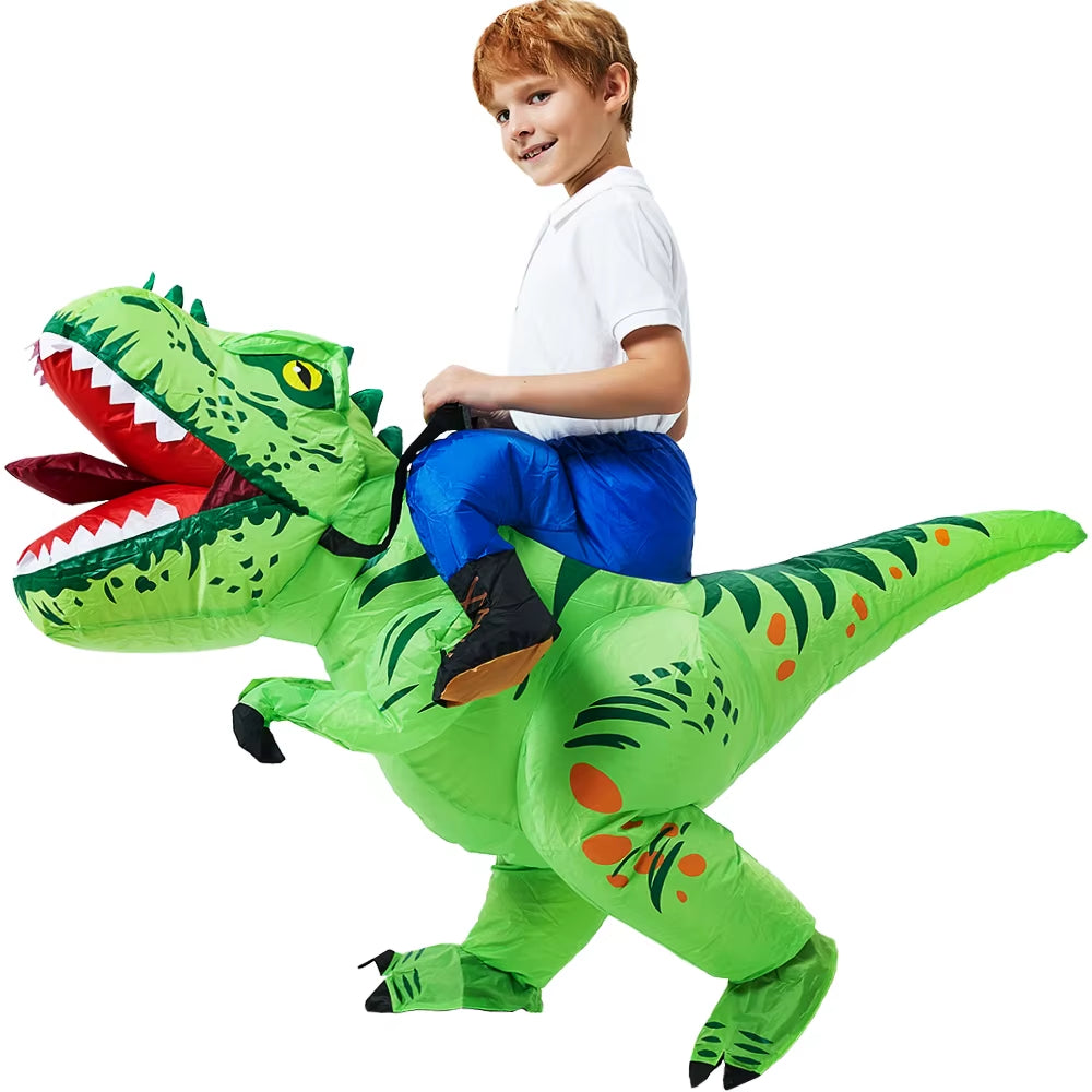Hot Mascot Dinosaur Inflatable Costumes Purim Halloween Cosplay Costume for Adult Kids Anime Party Role Play Prop Disfraz