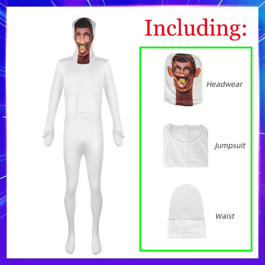 New Game Skibidi Toilet Cosplay Costume Speaker TV Camcorderman Monitor Jumpsuit Adult Kid Halloween Canival Party Mask Bodysuit