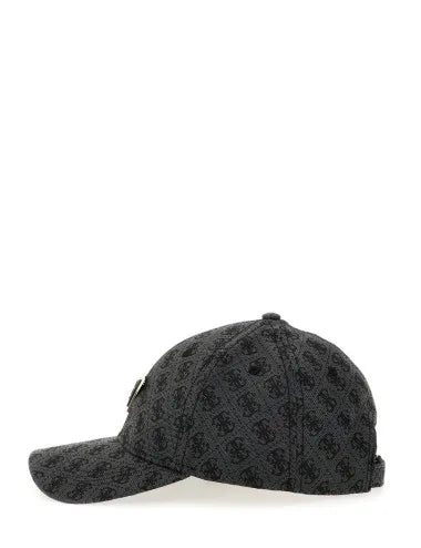 Gorra Guess Negra Con Estampado
