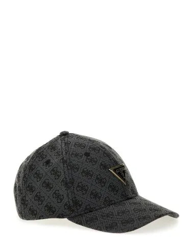 Gorra Guess Negra Con Estampado
