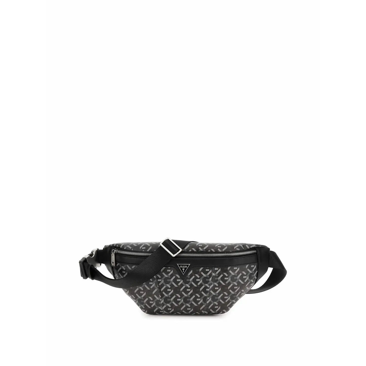 Riñonera Guess Negra Con Estampado Ultima Colección Verano 2025