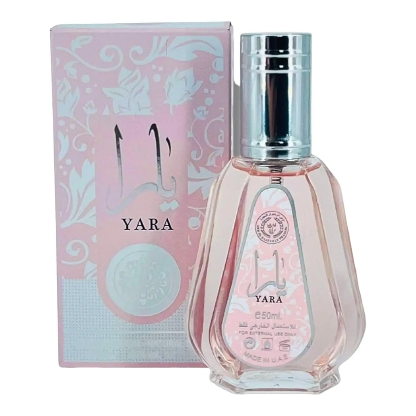 Perfume Árabe Yara para Mujer 50 ml – Fragancia Floral, Frutal y Amaderada, Perfecto para Usar en Avión