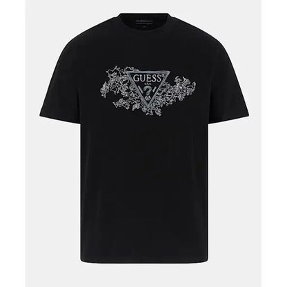 Guess Camiseta Estampado Negra 2025
