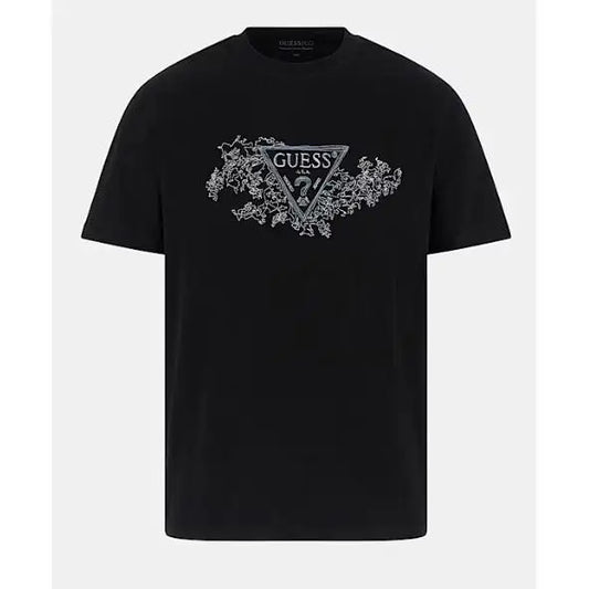 Guess Camiseta Estampado Negra 2025