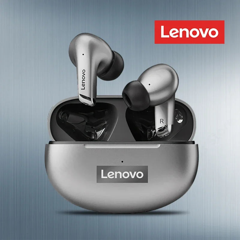 Auriculares Originales Lenovo LP5 TWS Inalámbricos Bluetooth – Larga Duración de Batería, Auriculares Deportivos, Doble Modo para Juegos, Llamadas HD, Con Micrófono