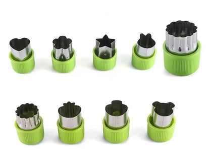 Cortador de Verduras y Frutas – Moldes de Acero Inoxidable Duraderos, Sellos DIY para Galletas y Pasteles, Herramienta de Cocina para Cortar Alimentos