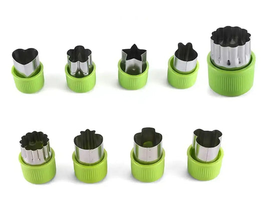 Cortador de Verduras y Frutas – Moldes de Acero Inoxidable Duraderos, Sellos DIY para Galletas y Pasteles, Herramienta de Cocina para Cortar Alimentos