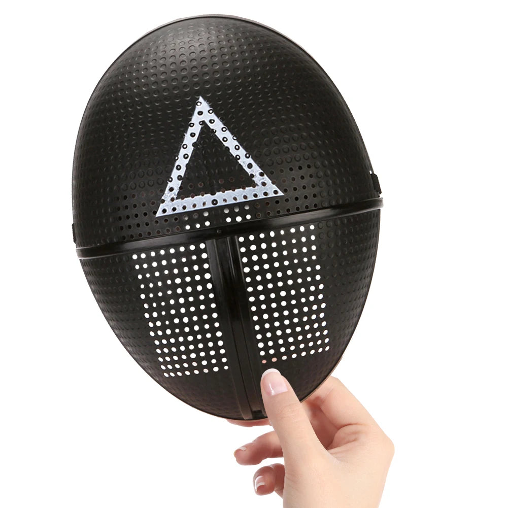 Máscara de Cosplay Calamari Game, Máscara de Cara Completa para Rol, Fiesta y Disfraces, Máscara Clásica para Adultos, Suministros de Fiesta para Hombres y Mujeres halloween 2025