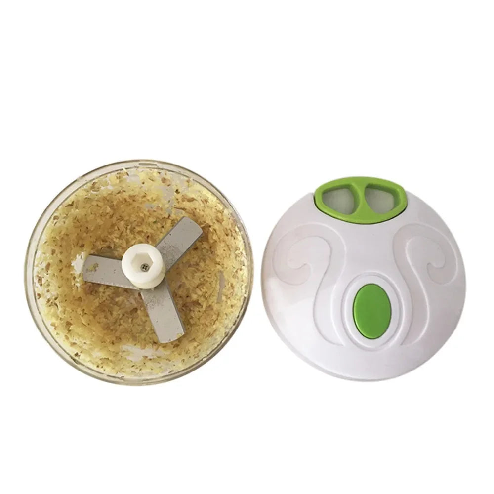 Picadora Manual de Cuerda de Alta Calidad – Procesador de Alimentos, Rebanadora y Triturador para Ensaladas, Ajo y Cebolla, Accesorio de Cocina Práctico y Eficiente