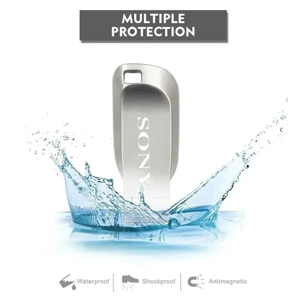 Memoria USB SONY 2TB – Unidad Flash USB 3.0 de Alta Velocidad, Disponible en 512GB, 1TB y 2TB, Diseño Metálico, Portátil y Compacto, Tipo SSD 💾