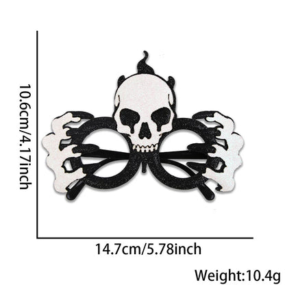 Gafas de Decoración Halloween 2025, Calabaza, Esqueleto y Bola, Marcos Divertidos con Ojos Sangrientos, Accesorios de Disfraz y Props Graciosos para Fotos de Fiesta