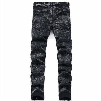 Vaquero Negro Hombre Estilo Punk
