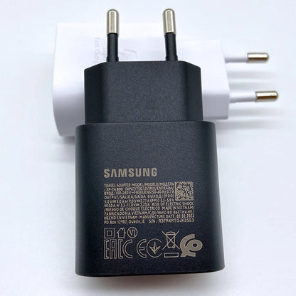Cargador Carga Rapida Samsung 25W Compatible con: Galaxy S24 S23 S20 S21 S22 Plus A54 A34 Adapter Z Flip Fold 5 6 4