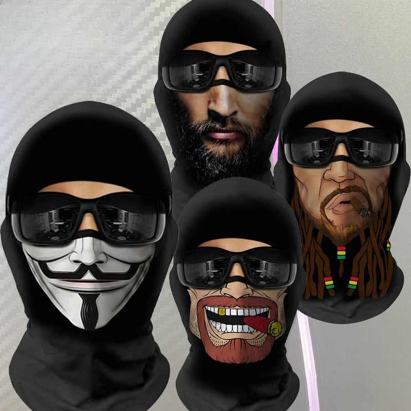 New 3D Headgear Halloween Party Performance Facial Live Broadcast Funny Mask Cartoon Parody Cosplay Mask, Halloween 2025