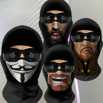 New 3D Headgear Halloween Party Performance Facial Live Broadcast Funny Mask Cartoon Parody Cosplay Mask, Halloween 2025