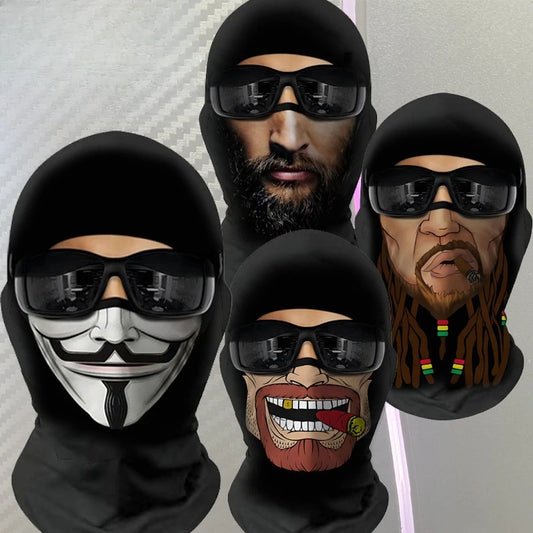 New 3D Headgear Halloween Party Performance Facial Live Broadcast Funny Mask Cartoon Parody Cosplay Mask, Halloween 2025