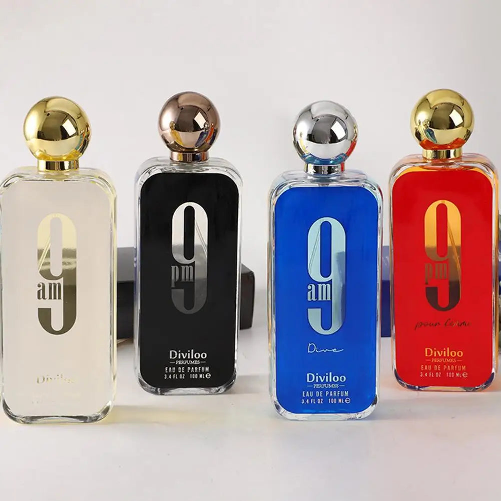 Perfume 9AM/PM de Larga Duración, Eau de Parfum y Eau de Toilette, Inspirado en Aromas Exóticos de Medio Oriente, Unisex, Fragancia para Hombres y Mujeres