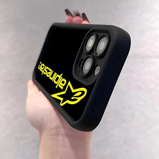 Funda Alpin Climber EU para iPhone 12, 13, 14, 15, 16, Plus, Mini y Pro, Diseño de Escalera y Ojo Angular, Funda Suave de TPU para Smartphone