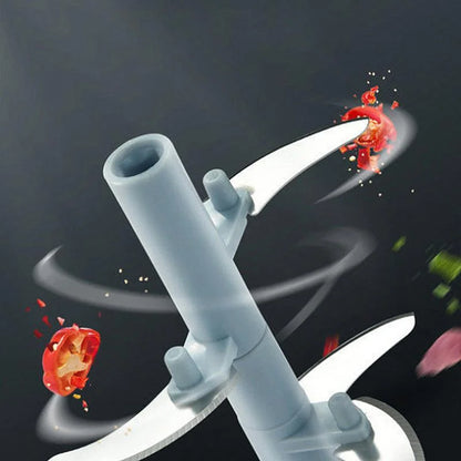 Picadora Manual de Carne y Ajo 500/900 ml – Trituradora Giratoria, Prensa de Ajo y Cebolla, Cortador de Verduras, Accesorio de Cocina Práctico y Multifuncional