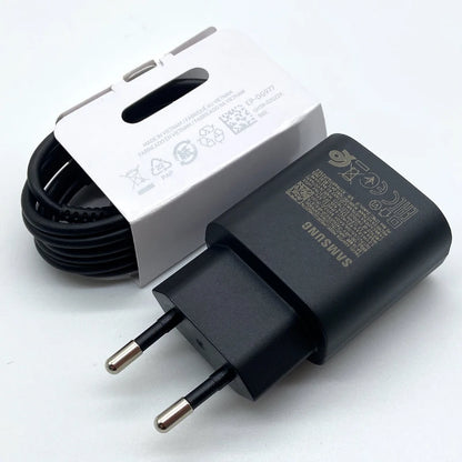 Cargador Carga Rapida Samsung 25W Compatible con: Galaxy S24 S23 S20 S21 S22 Plus A54 A34 Adapter Z Flip Fold 5 6 4