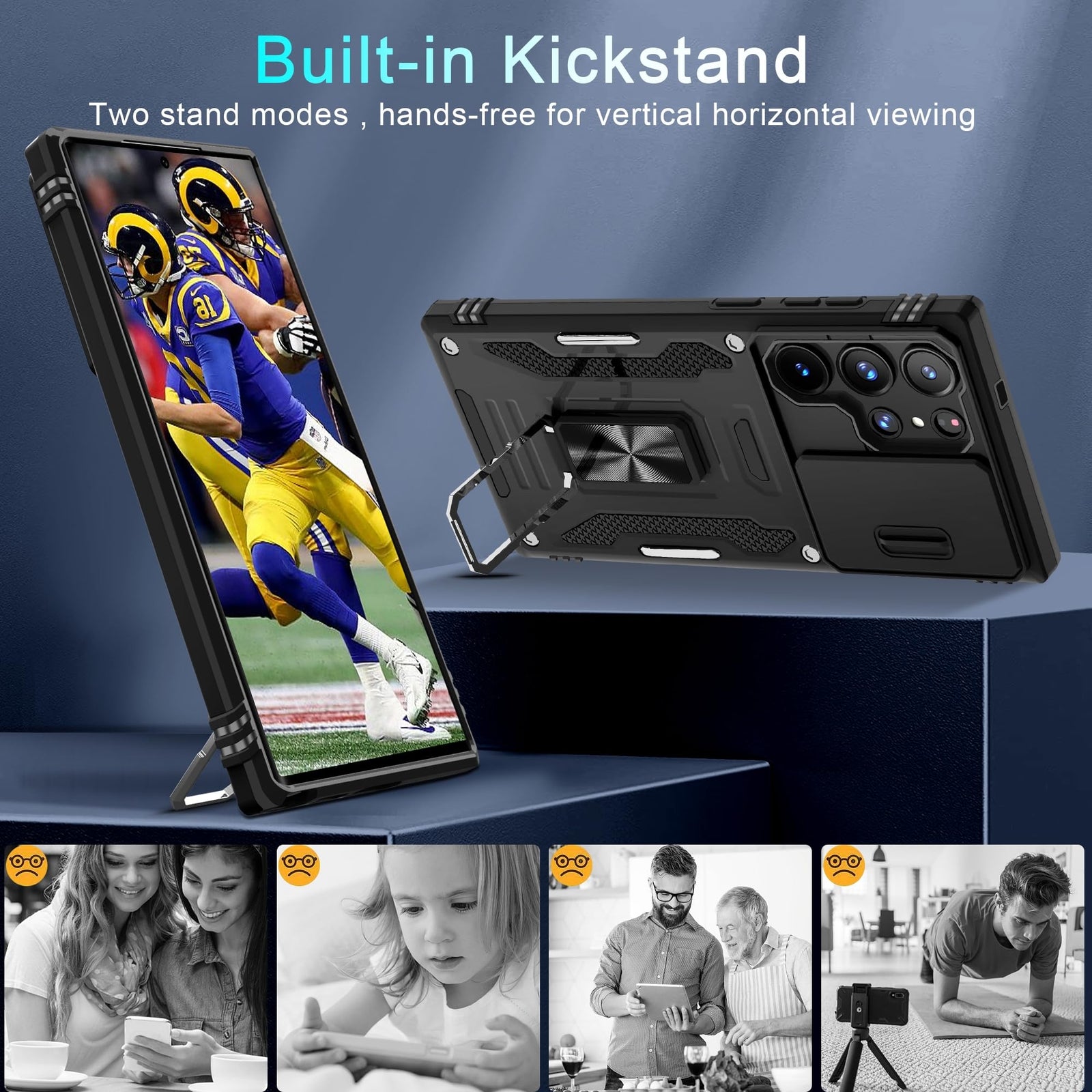 Funda Protectora a Prueba De Golpes De Grado Militar Para Galaxy S24 Ultra