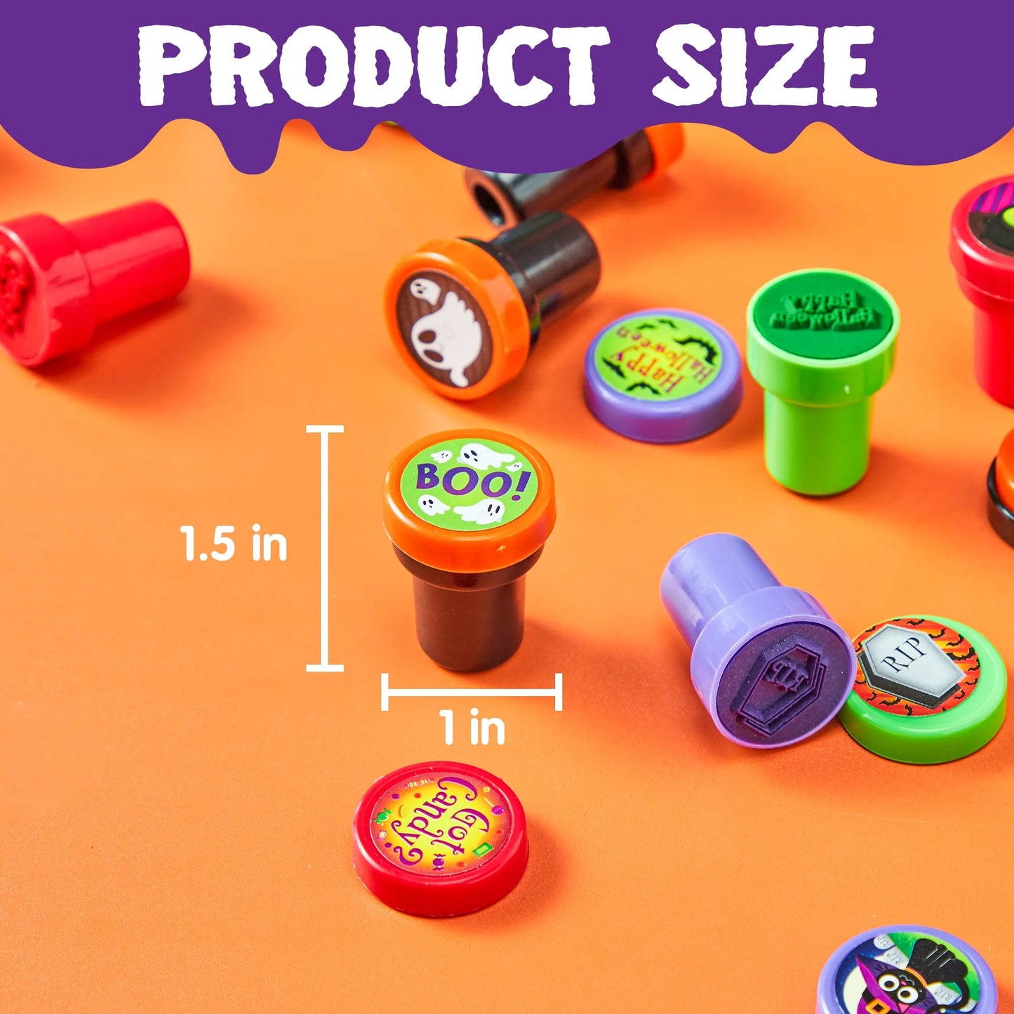 100 Pcs Halloween Assorted Stamps for Kids,Halloween Stampers Halloween Stuff Halloween Goodies Bags Prizes,Halloween Toys for Trick or Treaters Gift,Basket Stuffers
