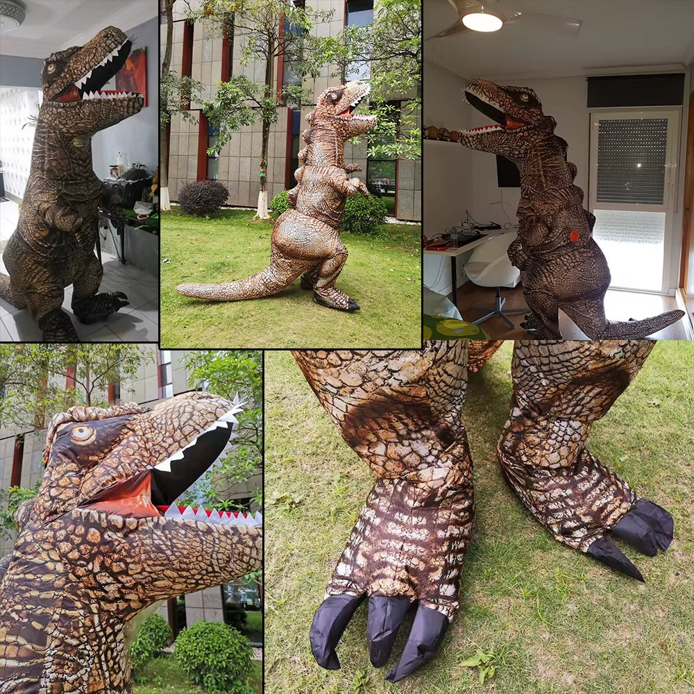 Hot Mascot Dinosaur Inflatable Costumes Purim Halloween Cosplay Costume for Adult Kids Anime Party Role Play Prop Disfraz