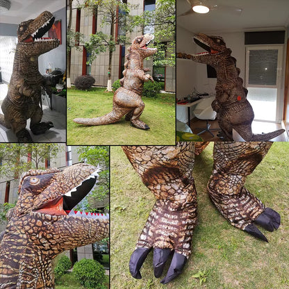 Hot Mascot Dinosaur Inflatable Costumes Purim Halloween Cosplay Costume for Adult Kids Anime Party Role Play Prop Disfraz