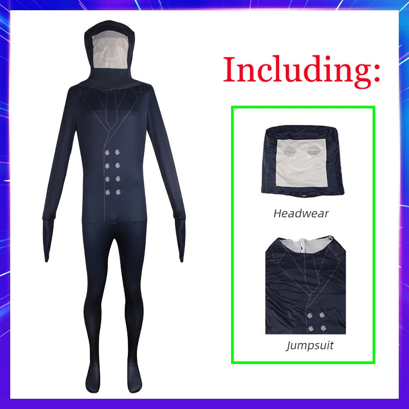 New Game Skibidi Toilet Cosplay Costume Speaker TV Camcorderman Monitor Jumpsuit Adult Kid Halloween Canival Party Mask Bodysuit