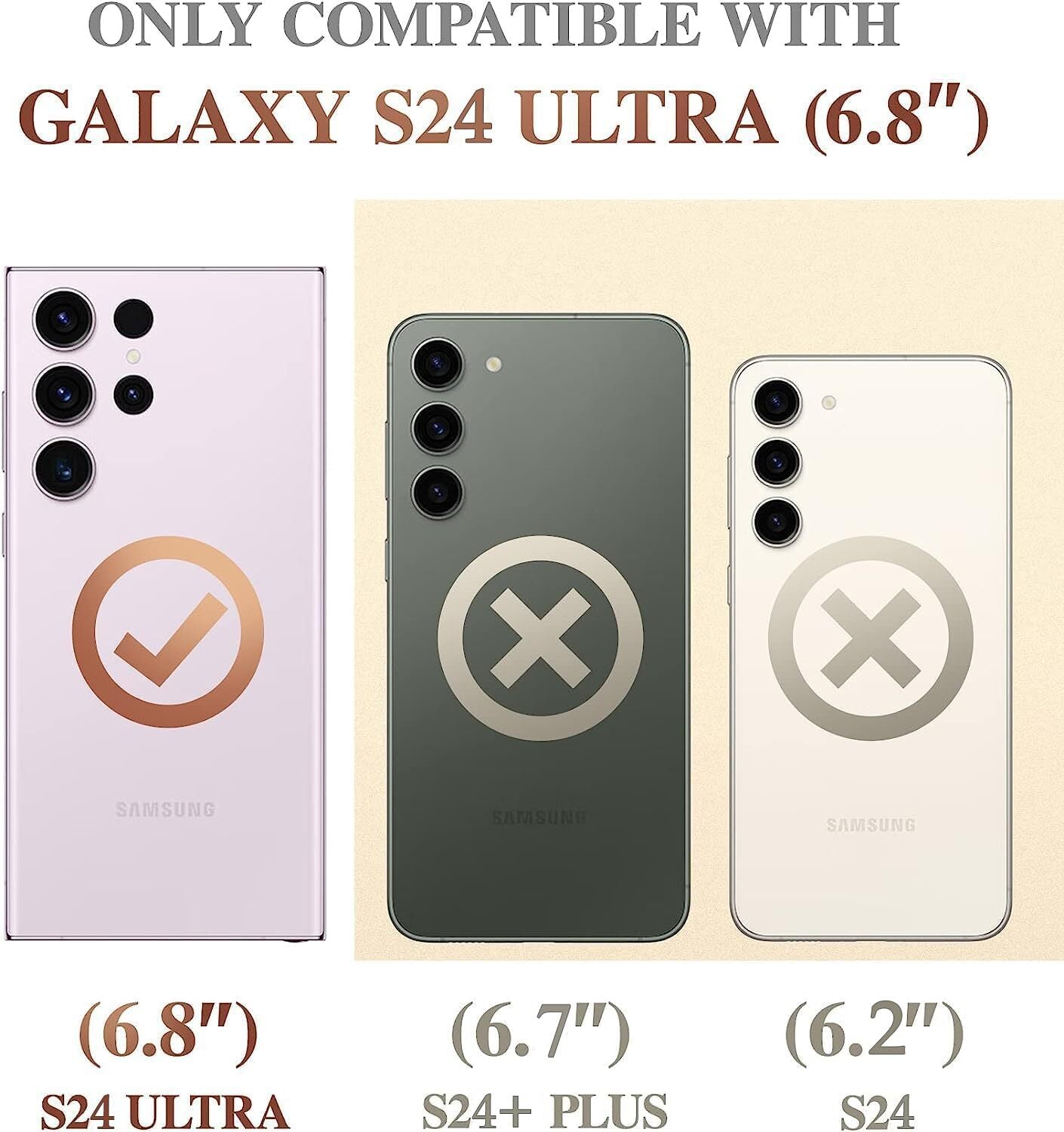 Funda Protectora a Prueba De Golpes De Grado Militar Para Galaxy S24 Ultra