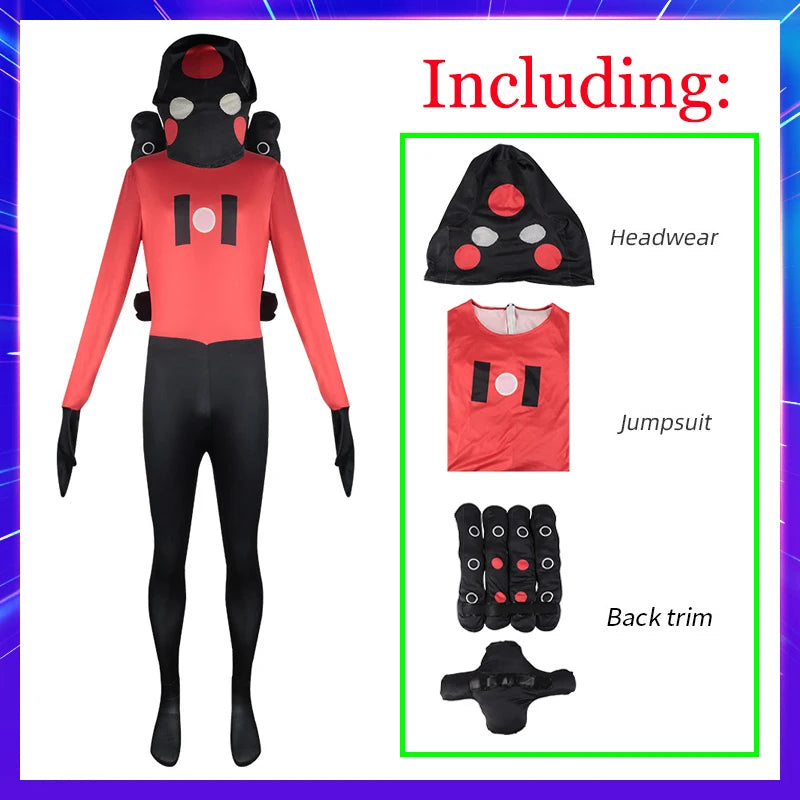 New Game Skibidi Toilet Cosplay Costume Speaker TV Camcorderman Monitor Jumpsuit Adult Kid Halloween Canival Party Mask Bodysuit