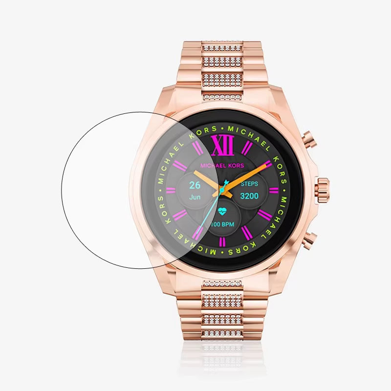Smartwatch Hard Tempered Glass Protective Film for Michael Kors Gen 6 Bradshaw Smart Watch Screen Protector Cover Accessories