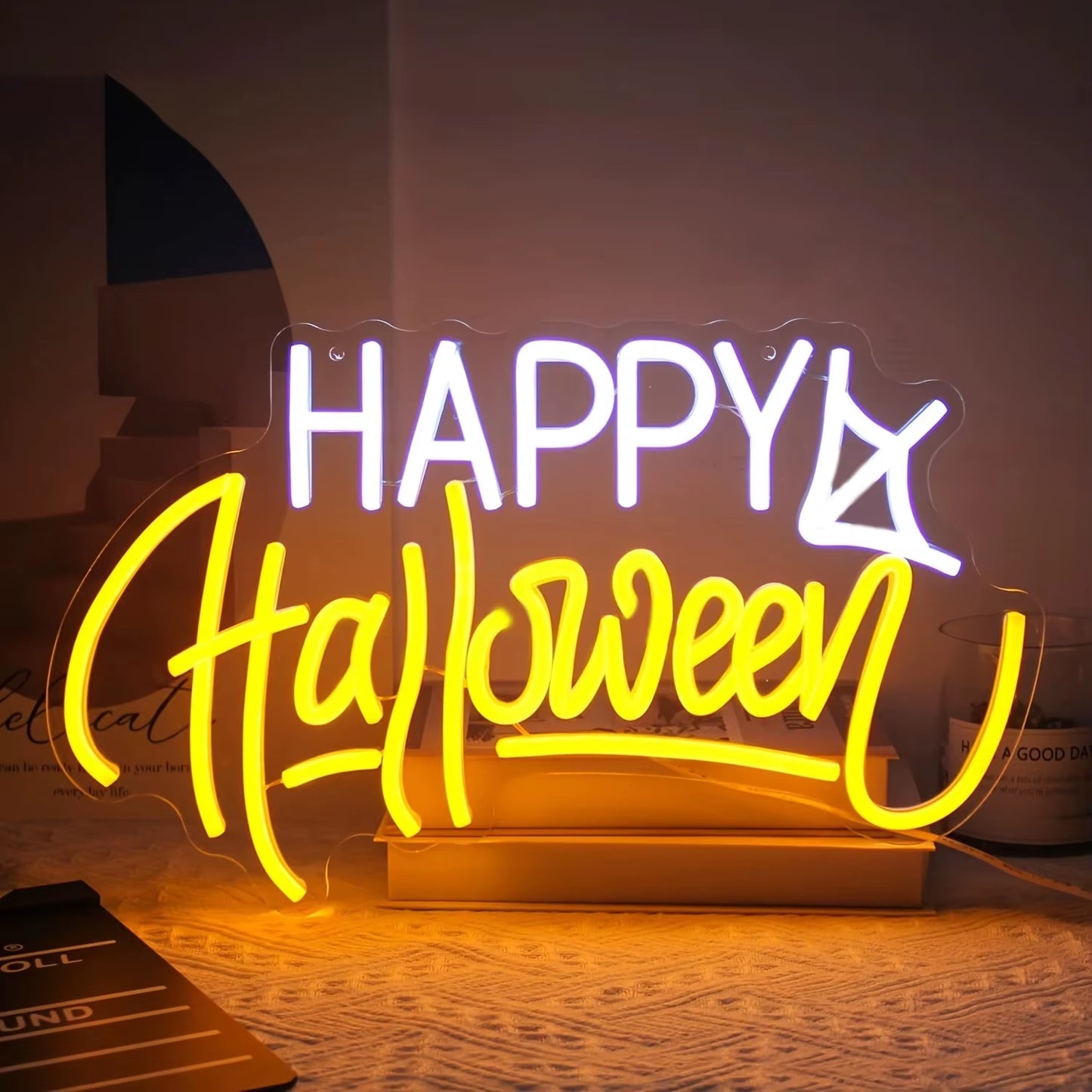 Halloween Neon Sign Halloween Decorations Funky Party Neon Sign Halloween LED Light Halloween Neon Sign Spooky Wall Decoration