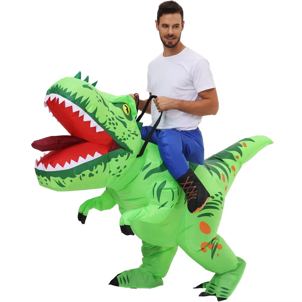 Hot Mascot Dinosaur Inflatable Costumes Purim Halloween Cosplay Costume for Adult Kids Anime Party Role Play Prop Disfraz