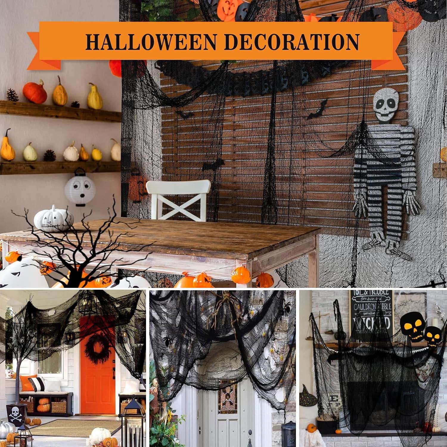 126Pcs Halloween Bat Stickers for Halloween Wall Decor and Window Clings, 3D Spider and Bat Decals for Indoor Halloween Decor